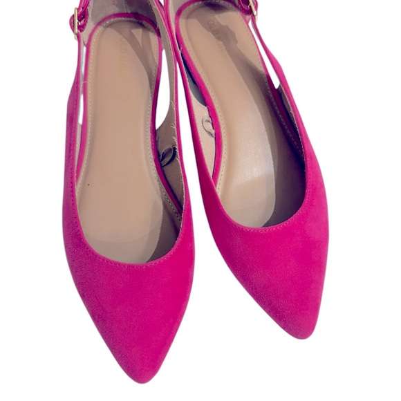 Sling Back Flat Pink Shoes Size 8 New - Picture 7 of 8